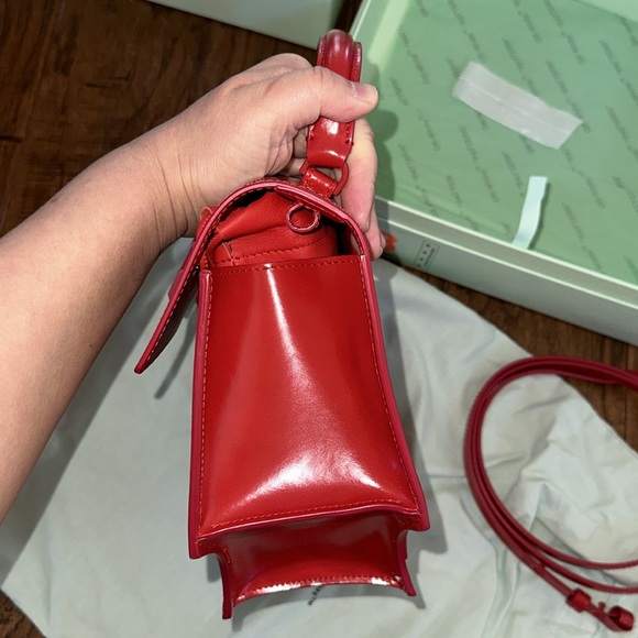 Brand new Authentic OFF WHITE Jitney RED BAG rare color ❤️ - Picture 8 of 8
